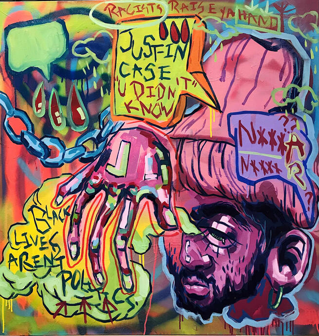 "ok cerb.." / acrylic on canvas